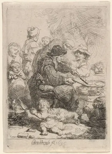 The Pancake Woman, by Rembrandt