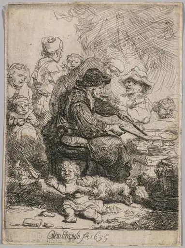 The Pancake Woman, by Rembrandt
