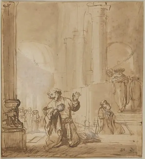 The Parable of the Publican and the Pharisee, by Rembrandt