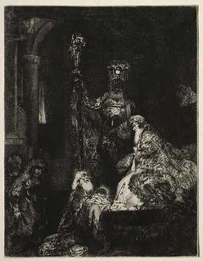 The Presentation in the Temple, by Rembrandt