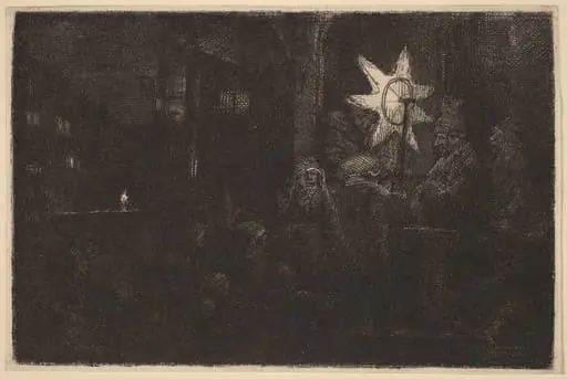 The Star of the Kings: a Night Piece, by Rembrandt