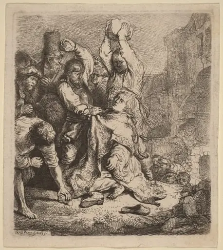 The Stoning of Saint Stephen, by Rembrandt