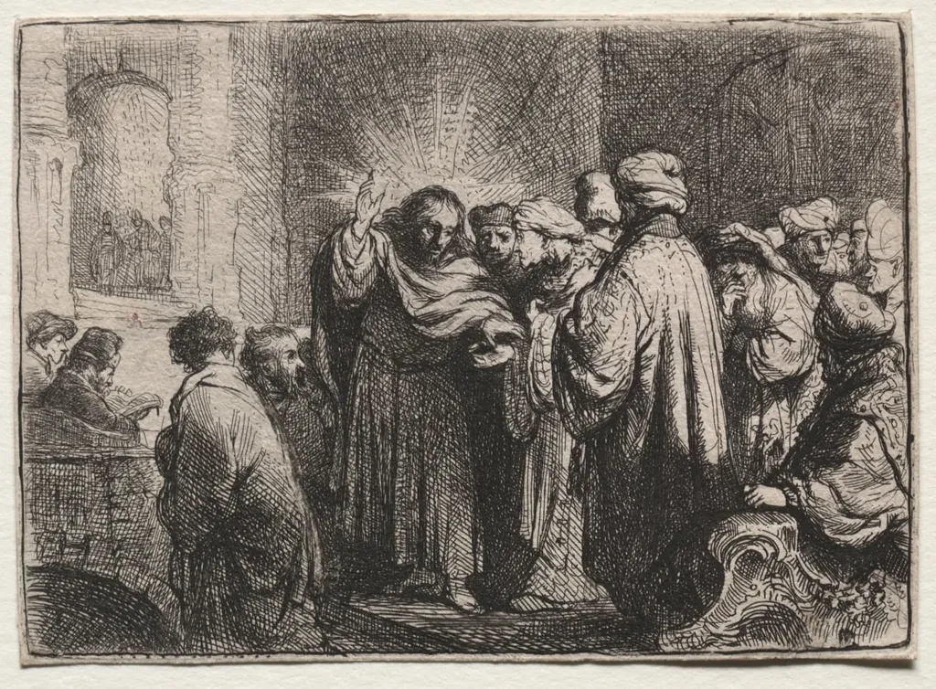 The Tribute Money, by Rembrandt, 1635