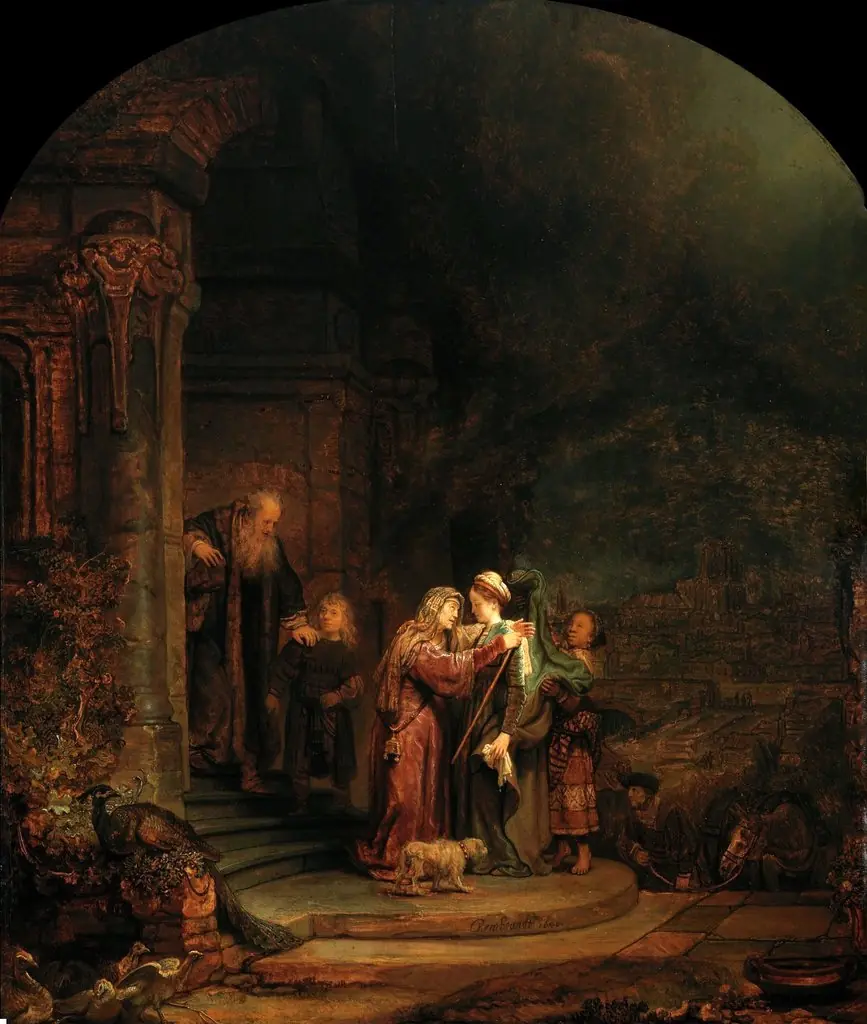 The Visitation, by Rembrandt