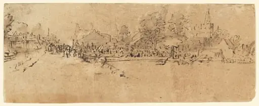 View of Diemen, by Rembrandt