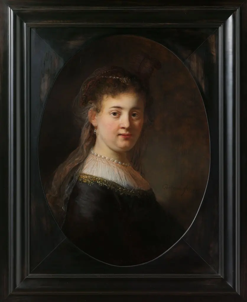 Young Woman in Fantasy Costume, by Rembrandt