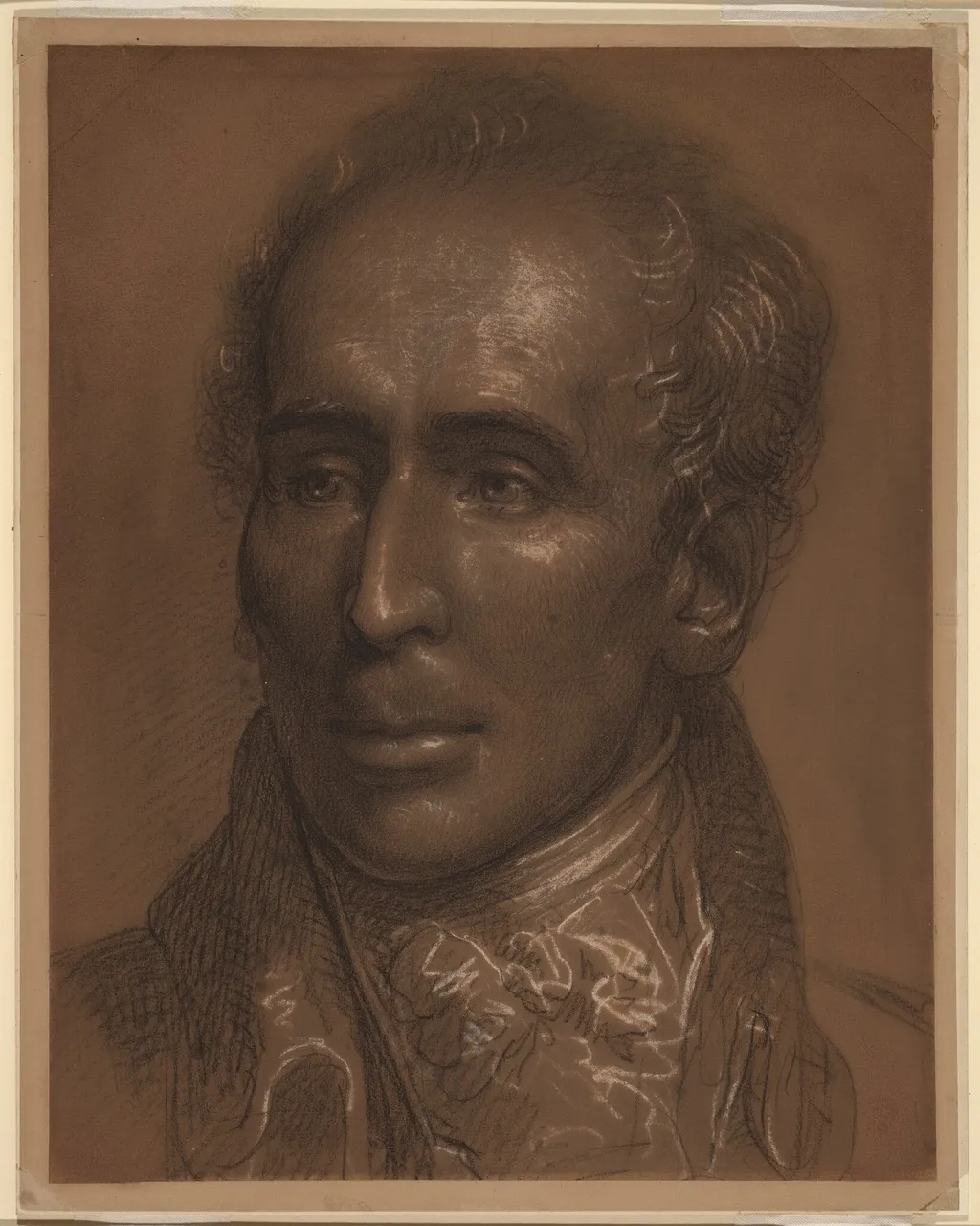 Dr. John Warren, by Rembrandt Peale, chalk, 1806
