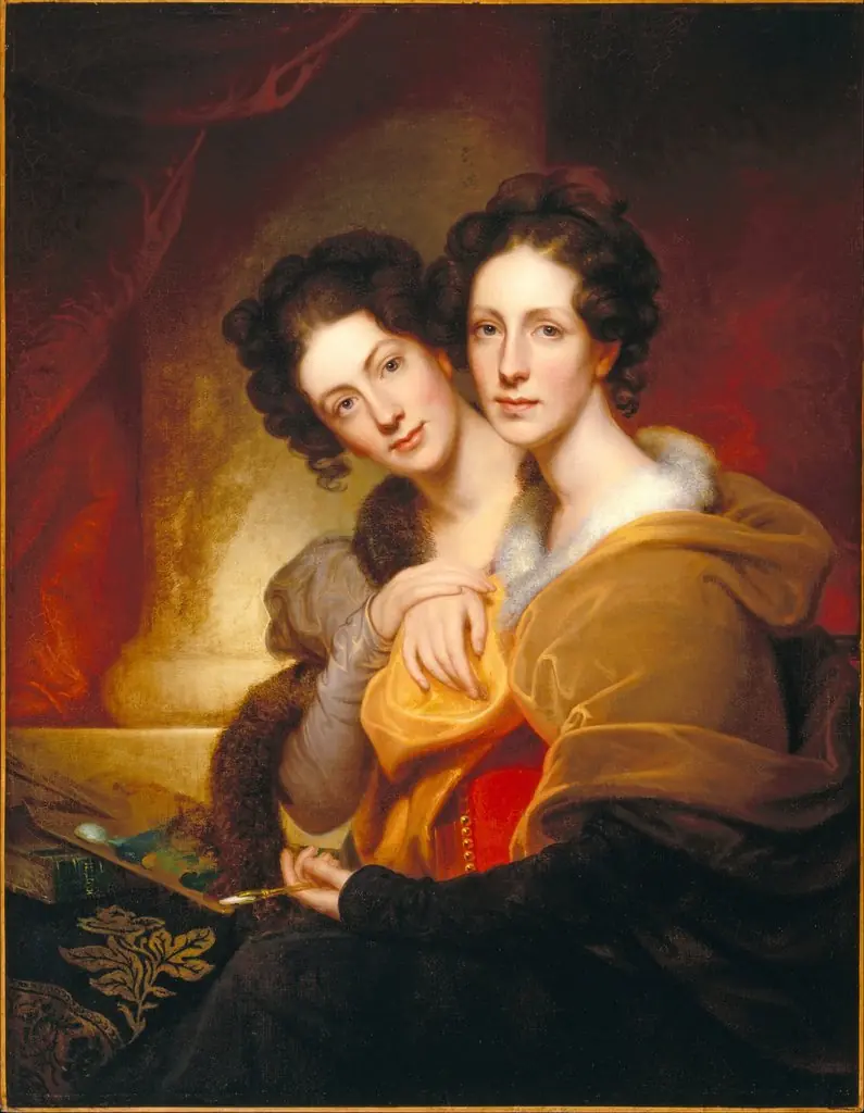 The Sisters (Eleanor and Rosalba Peale), by Rembrandt Peale