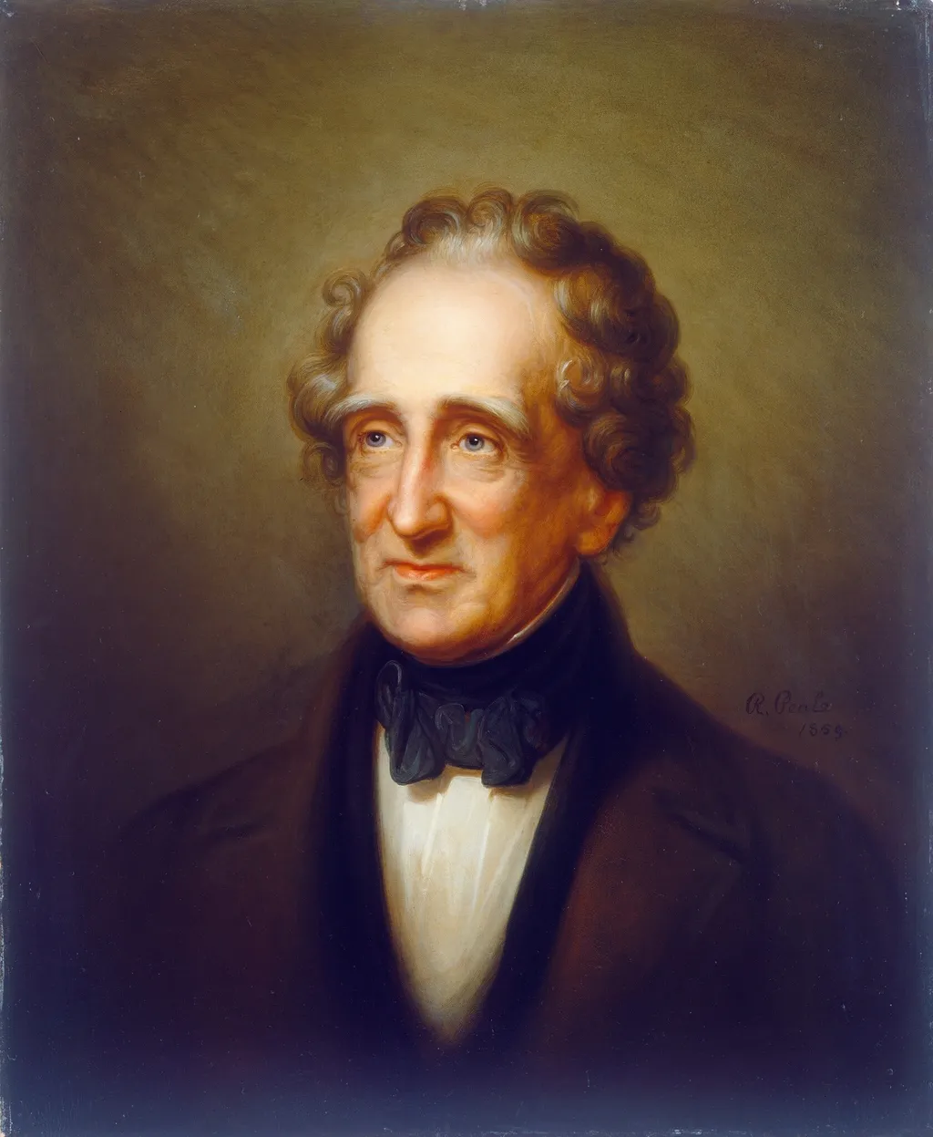 Thomas Sully, by Rembrandt Peale, oil, 1859