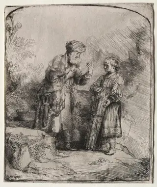Abraham and Isaac, by Rembrandt van Rijn