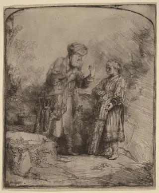 Abraham and Isaac, by Rembrandt van Rijn