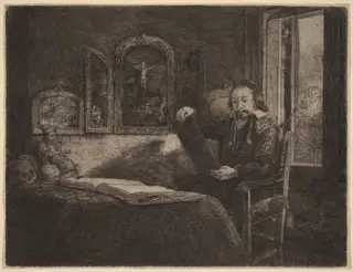 Abraham Francen, by Rembrandt van Rijn