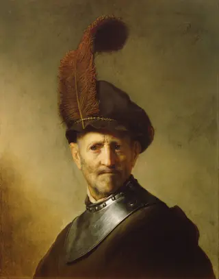 An Old Man in Military Costume, by Rembrandt van Rijn