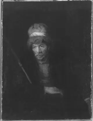 Bildnisstudie eines Mannes (Werkstatt), by Rembrandt van Rijn