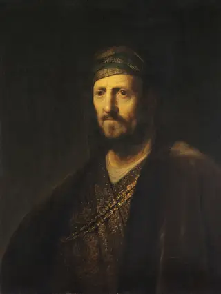Bust of a Man in Oriental Costume, by Rembrandt van Rijn