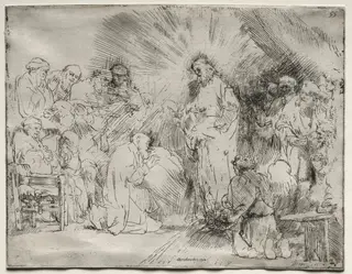 Christ Appearing to the Apostles, by Rembrandt van Rijn