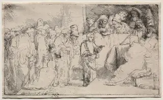 Christ Disputing with the Doctors: A Sketch, by Rembrandt van Rijn