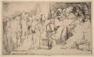 Christ Disputing with the Doctors: a Sketch, by Rembrandt van Rijn
