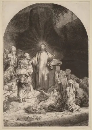 Christ Preaching and Healing (Fragment from the Hundred Guilder Print)