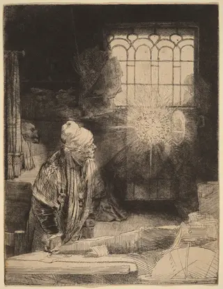 Faust, by Rembrandt van Rijn