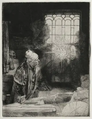 Faust, by Rembrandt van Rijn