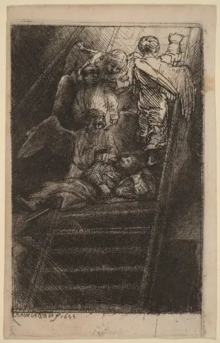 Jacob's Ladder, by Rembrandt van Rijn