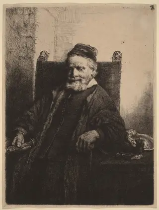 Jan Lutma, by Rembrandt van Rijn