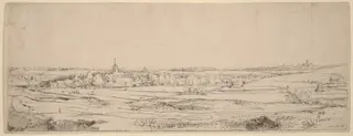 Landscape with a View Toward Haarlem (The Goldweigher's Field), by Rembrandt van Rijn