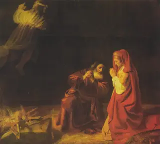 Manoah's Sacrifice, by Rembrandt van Rijn, 1641