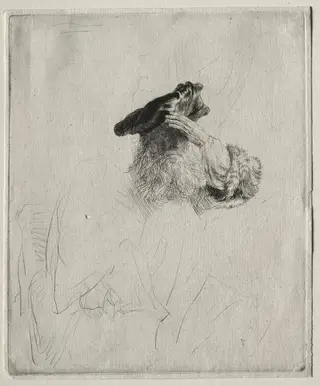 Old Man Shading his Eyes with His Hand, by Rembrandt van Rijn