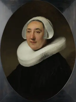 Portrait of Haesje Jacobsdr van Cleyburg, by Rembrandt van Rijn