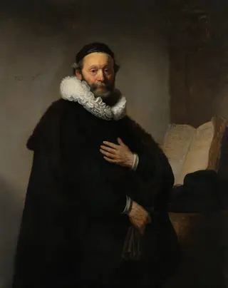 Portrait of Johannes Wtenbogaert, by Rembrandt van Rijn