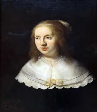 Portret de femeie, by Rembrandt van Rijn