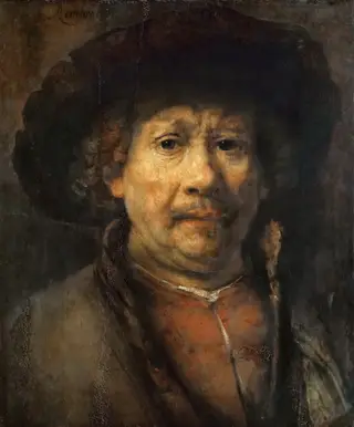 Self-portrait, by Rembrandt van Rijn