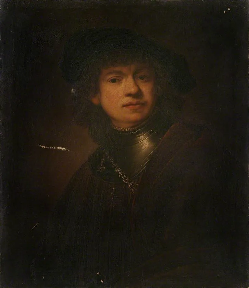 Self-portrait, by Rembrandt van Rijn, oil, 1647