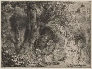 St. Francis Beneath a Tree Praying