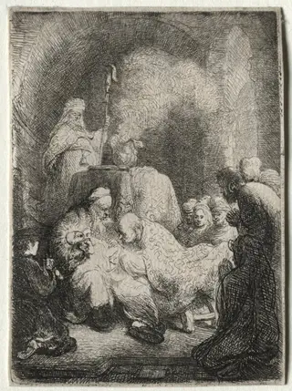The Circumcision: Small Plate, by Rembrandt van Rijn