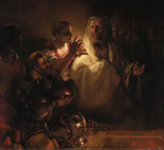 The Denial of Saint Peter, by Rembrandt van Rijn