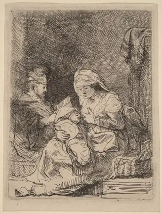 The Holy Family, by Rembrandt van Rijn