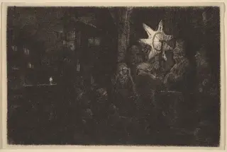 The Star of the Kings: A Night Piece, by Rembrandt van Rijn
