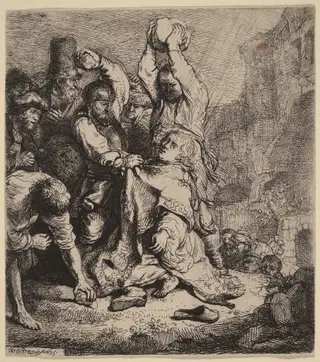 The Stoning of Saint Stephen, by Rembrandt van Rijn