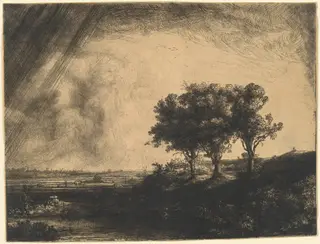 The Three Trees, by Rembrandt van Rijn