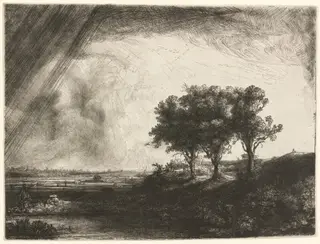 The Three Trees, by Rembrandt van Rijn
