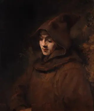 Titus as a Monk, by Rembrandt van Rijn, 1660