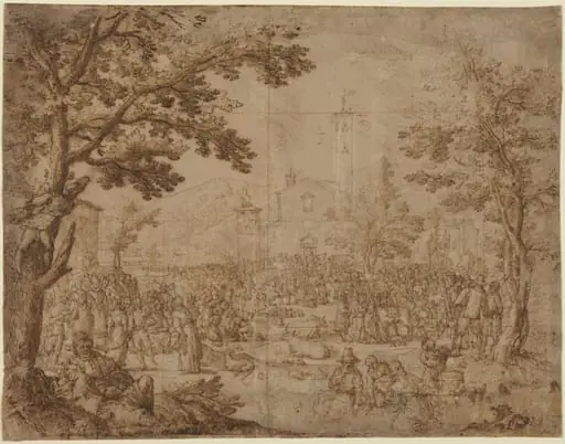 The Fair at Impruneta, by Remigio Cantagallina