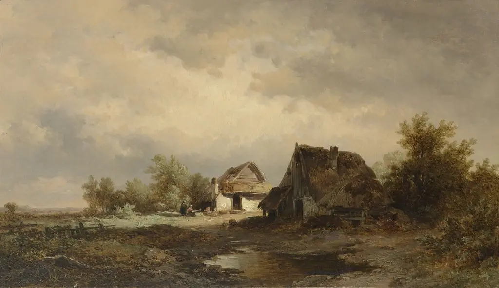 Landscape with Cottages on the Heath, by Remigius Adrianus Haanen
