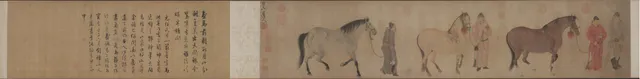 Three Horses and Four Grooms