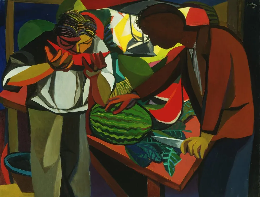 Untitled, by Renato Guttuso, oil, 1948