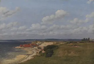 Renbjærg Tileworks by Flensburg Fiord, by Christoffer Wilhelm Eckersberg