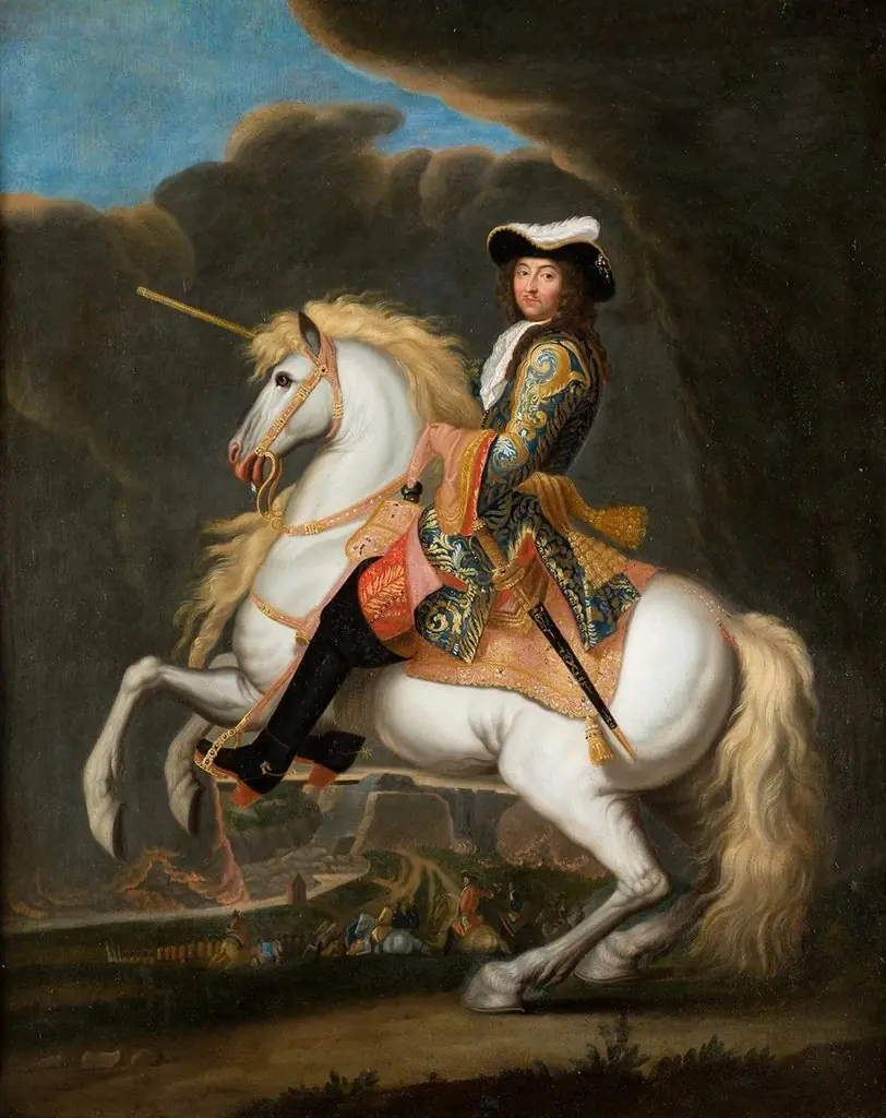 Retrato equestre de Luís XIV, by René-Antoine Houasse